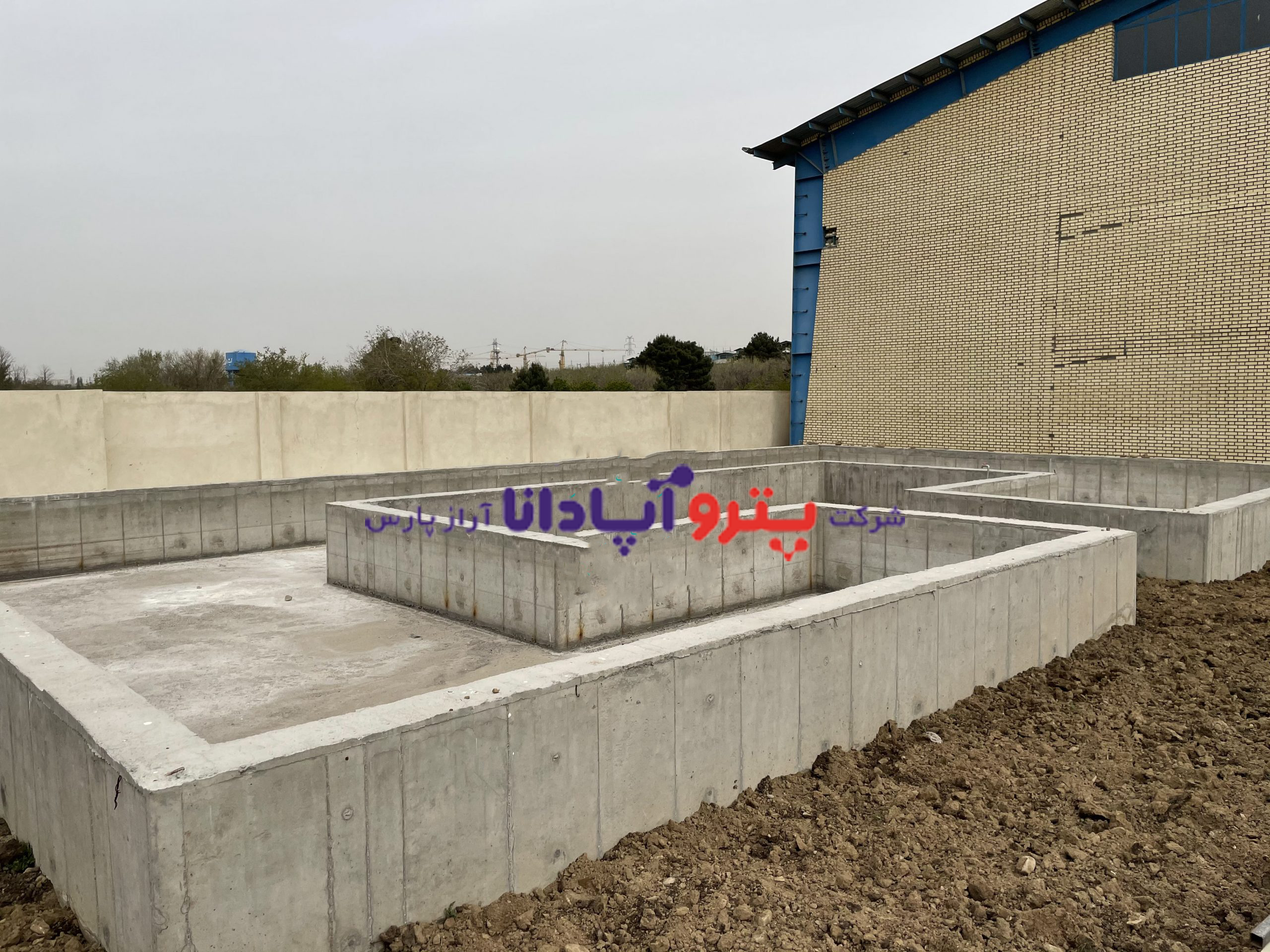 ساخت حوضچه های بتنی آب بند