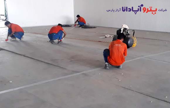 کف سازی بلوک های شرکت ارگ مسکن